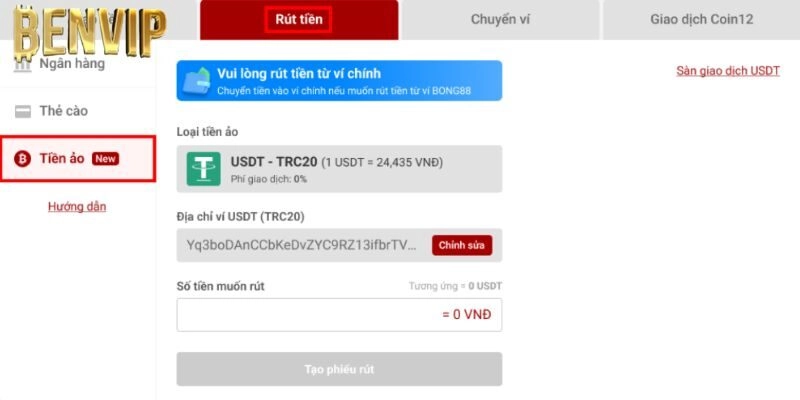 Tổng hợp mẹo quan trọng để rút tiền Benvip nhanh nhất