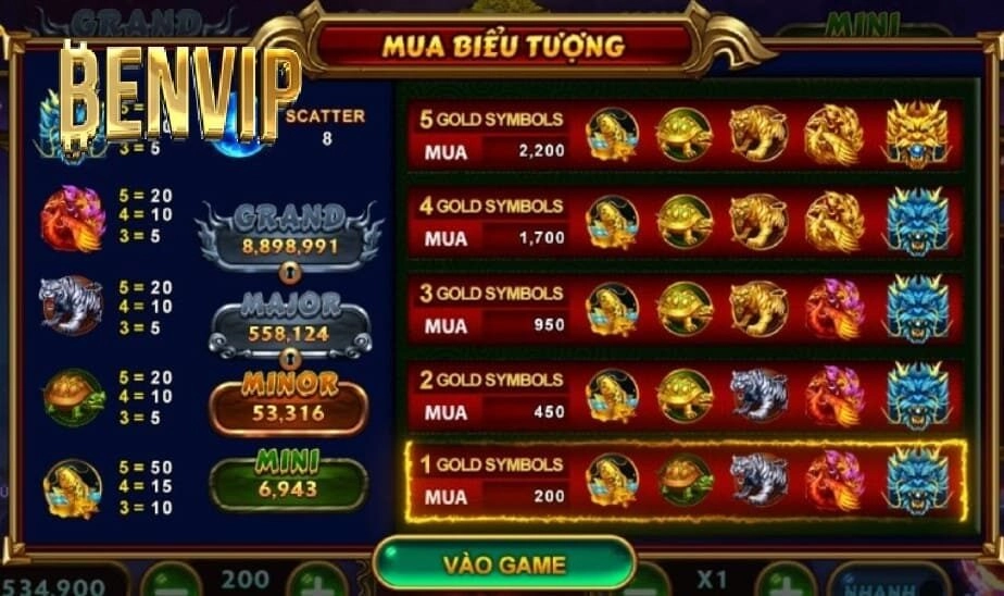 Các sự kiện hấp dẫn của 4 thần thú